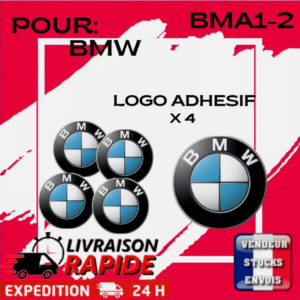 4 Logo Stickers Clé Clefs BMW 11 mm Emblème Autocollant Voiture