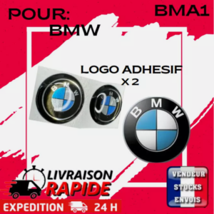 Lot de 2 Logos Stickers Clé BMW – 11 mm 🚗✨