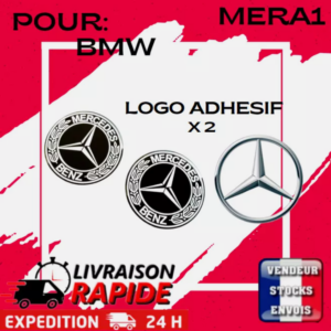 2 Logo Stickers Clé Clefs MERCEDES 14 mm Emblème Autocollant Voiture