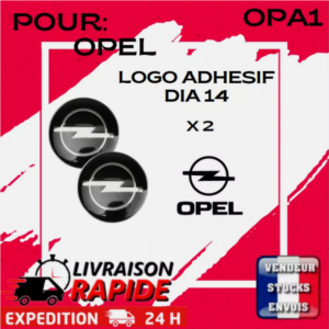 2 Logo Stickers Clé Clefs OPEL 14 mm Emblème Autocollant Voiture